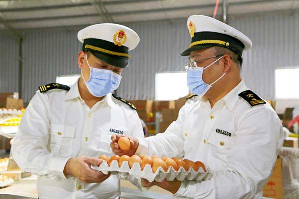 常德海關農(nóng)產(chǎn)品“綠色通道”助力鮮雞蛋擴大出口