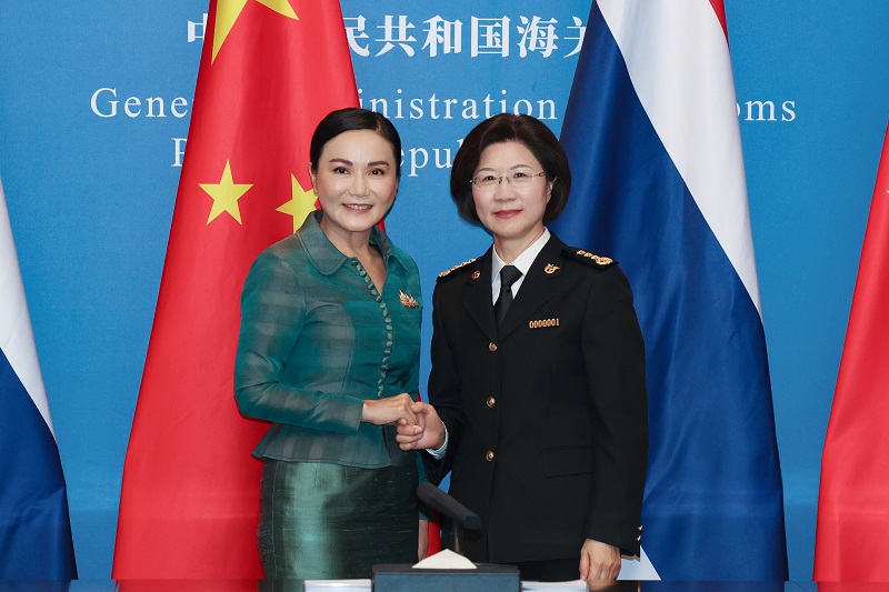 海關(guān)總署黨委書記孫梅君會見泰國農(nóng)業(yè)與合作社部部長納叻蒙